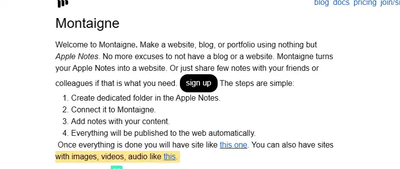 让你的手机备忘录变成个人网站