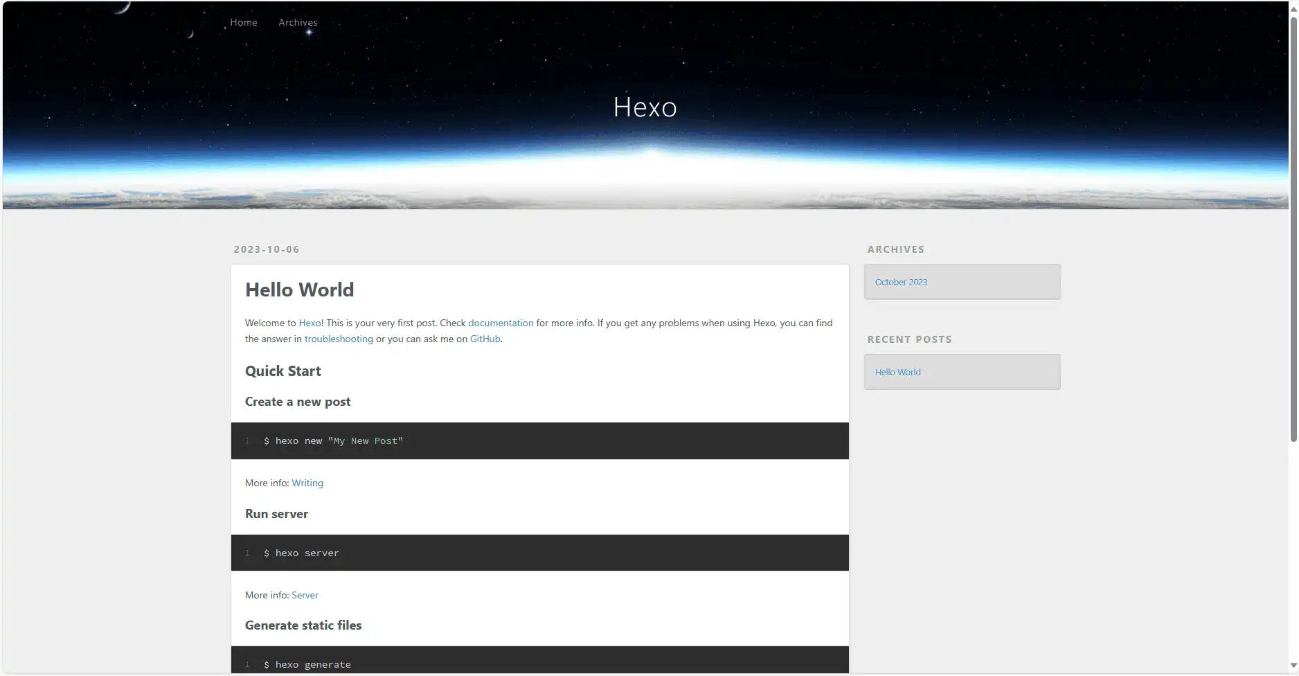 个人站点搭建过程,已开源