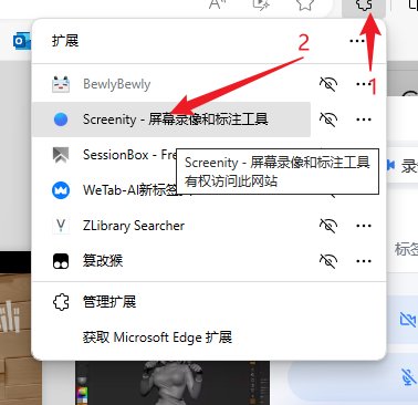 浏览器插件录屏工具